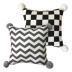 Gối gió Bắc Âu dễ thương tóc bóng gối gối lưới màu đỏ sofa phòng khách cotton mùa hè đệm dài dải - Trở lại đệm / Bolsters gối tựa ghế văn phòng Trở lại đệm / Bolsters