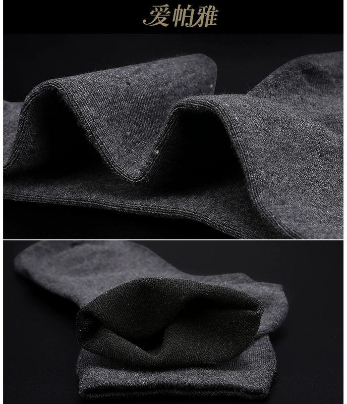 Vớ nam vớ cotton ống vớ mùa thu và mùa đông Mô hình khử mùi thấm hút mồ hôi cotton bốn mùa kinh doanh vớ nam dày 10 đôi
