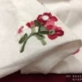 Quần áo trắng thêu hoa cotton Pháp handmade tự làm mùa xuân và áo mùa hè đầm vải nhập khẩu chất vải tici