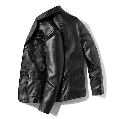 Leather leather suit men's 2020 spring and autumn leather clothes boys handsome winter sheepskin suit jacket trend