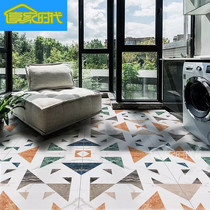 Nordic ins color tiles terrazzo parquet tiles Kitchen 600x600 Living room Bedroom Dining room Terrace floor tiles