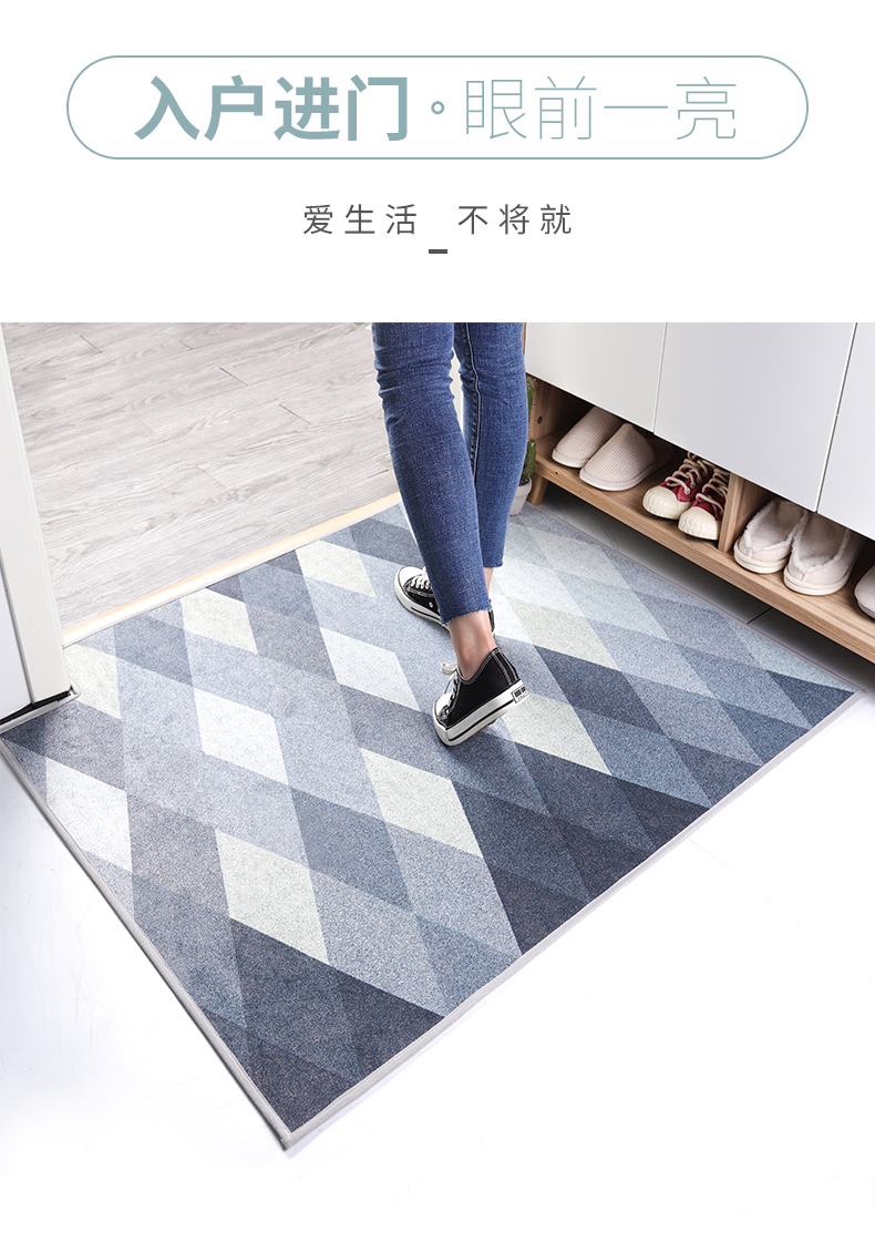北欧玄关门口入门地垫进门门垫入户门门厅地毯可裁剪好清洗脚垫子详情3