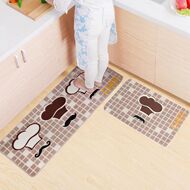 Nhà bếp mat thảm có thể được gia công nhà bếp thảm không trượt nước- hấp thụ dầu- bằng chứng không thấm nước dải hộ gia đình có thể giặt thảm