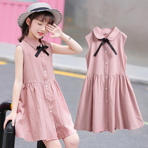 Fat Girl with dress 2022 CUHK Scout dress 10 Girls summer fit 11 nets Red Child princess dress 12 years old