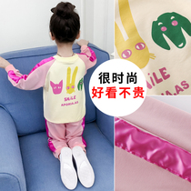 Girl Suit Autumn Clothing 2022 New Ocean Gas Trendy Children CUHK Child Han Edition Sports Casual Net Red Two-piece Set