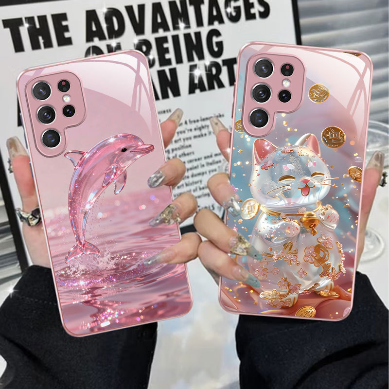 A56 Apple 17 Samsung S25+ Samsung S23 Ultra Phone Case 26 Plus S24 Fe Dolphin 22U Lucky Cat 54 Glass Case Fox 55 Suitable for 16 Plus Female 21 Peacock 15 Tiger A56 Apple 17 Samsung S25+ Samsung S23 Ultra Phone Case 26 Plus S24 Fe Dolphin 22U Lucky Cat 54 Glass Case Fox 55 Suitable for 16 Plus Female 21 Peacock 15 Tiger