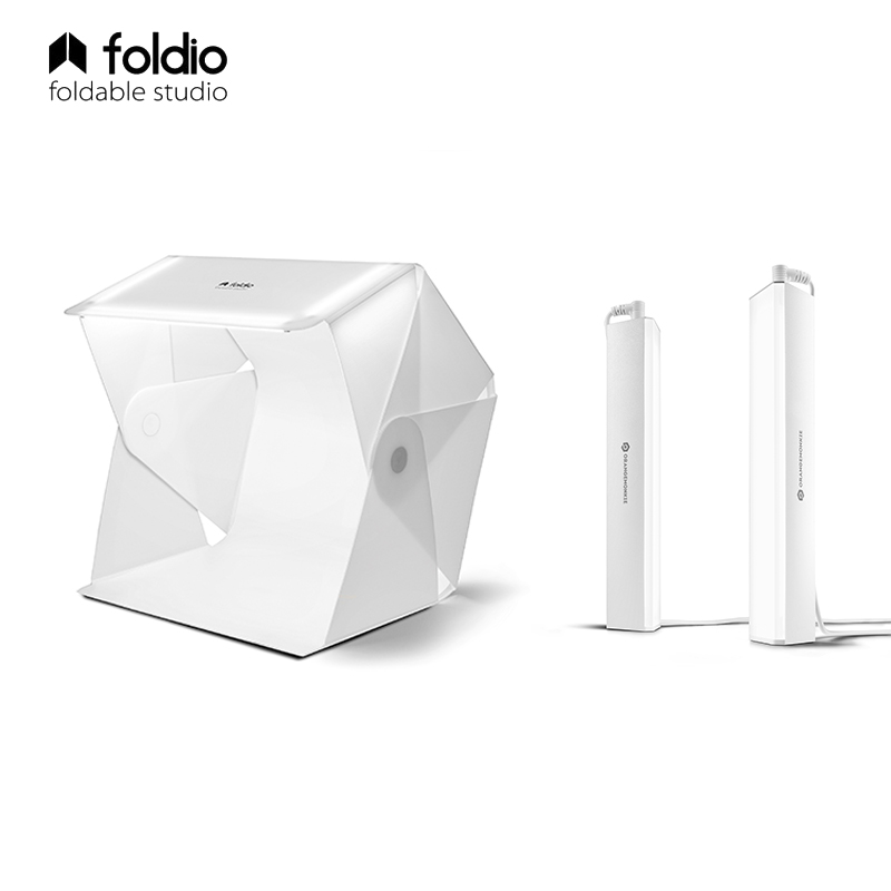 South Korea Foldio 3 halo bra static photography suit jewelry jade photo LED stepless dimming light box