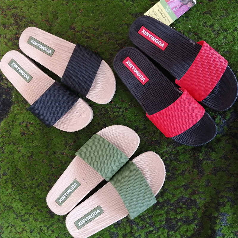 Female Vietnamese imported rubber slippers open toe slippers red slippers supersoft anti - slippers wear - resistant home leisure