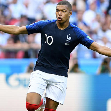 法国队球衣2018世界杯10号姆巴佩博格巴足球