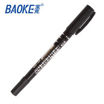 Baoke MP-220 oily small double-head marker pen hook thread pen CD pen can be written on glass hard to wipe