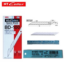 Japan imported NT CUTTER BD-100 small art blade 30 degree angle cutting back engraving blade 50 pieces