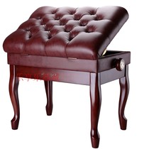 German piano stool single solid wood painted liftable electric piano chair with bookcase Yamaha home children