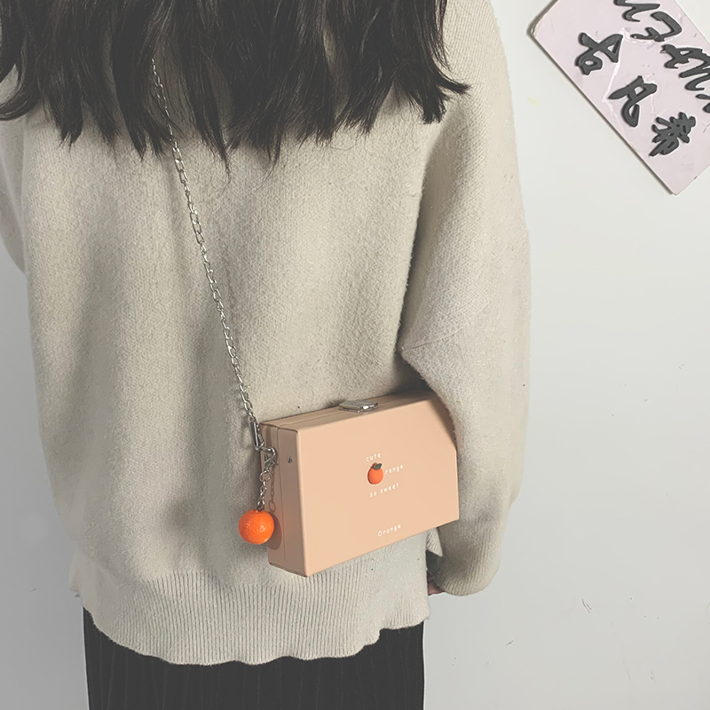 Box small square bag female small bag 2021 new tide Korean version of Joker chain messenger bag girl shoulder mobile phone bag