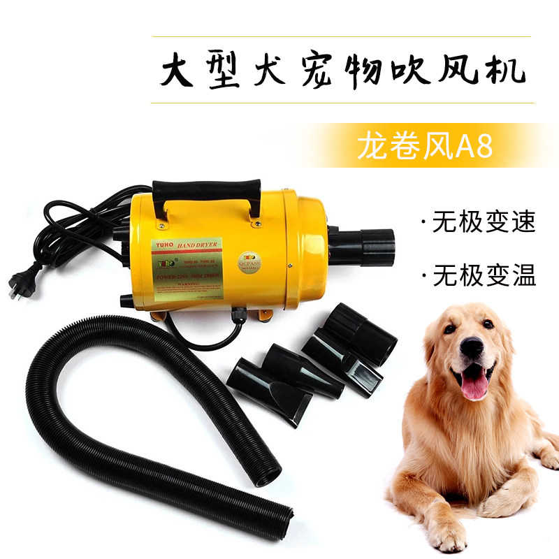 Cloud and pet Blow Water Machine Gold Mullabrador Large Dog Hair Dryer Tornado A8 High Power 2400W