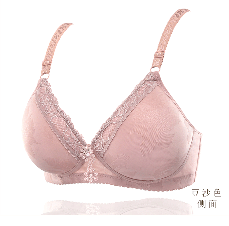 Kích thước lớn phần mỏng không dấu vết không có vòng thép áo ngực ngực nhỏ tập hợp phần mỏng người trung niên béo mm mẹ đồ lót ao lot duc