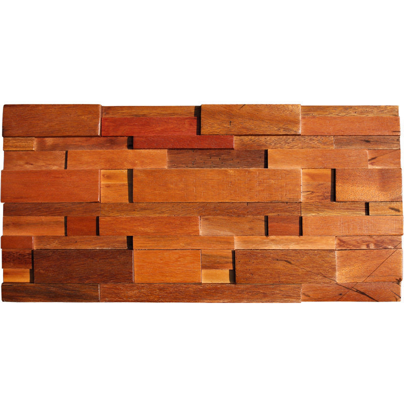 Solid wood mosaic boat wood mosaic wood background wall wood wall mosaic length 600 shaBilly solid wood