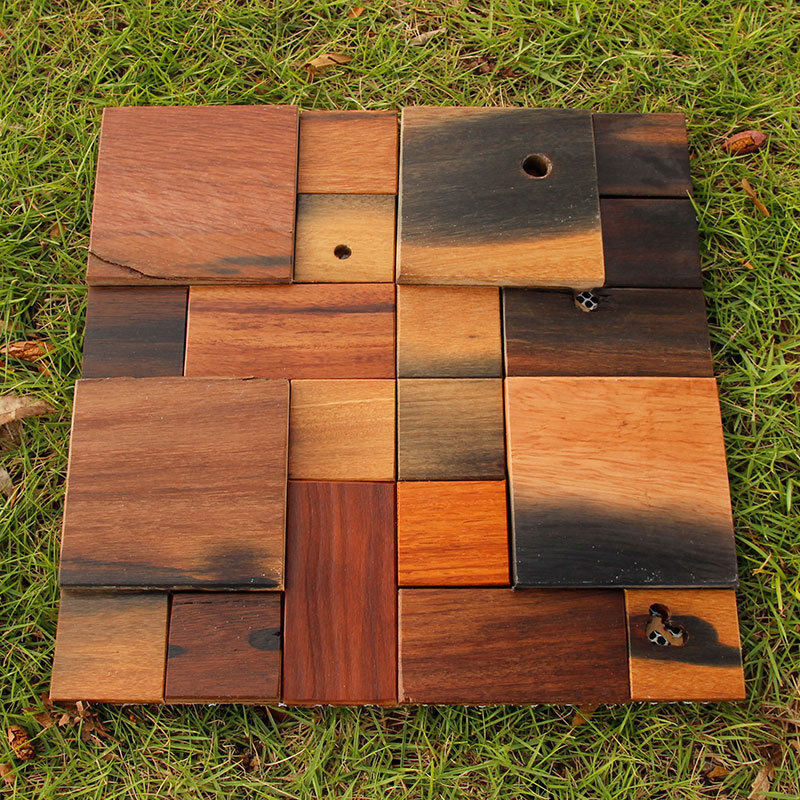 Boat Wooden Mosaic Home Main Material Building Material Wooden TV Background wall - tile Chinese film and television wall