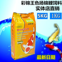 Caijin King color Yang koi feed 5KG 1KG (small medium grain and large grain)