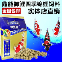 Dingneng royal carp Four Seasons professional koi feed koi fish food bred to increase body Crimson germ koi fish grain 1kg