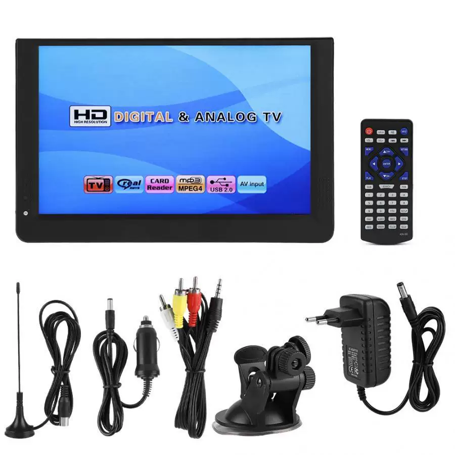 Портативный телевизор LeadStar 12 дюймов 1080P HD DVB-T2 ATSC ISDB-T OG