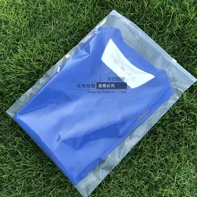 Clothing zipper bag custom 25*30 transparent plastic sealing pocket small PE self-sealing clothes packaging bag zipper bag