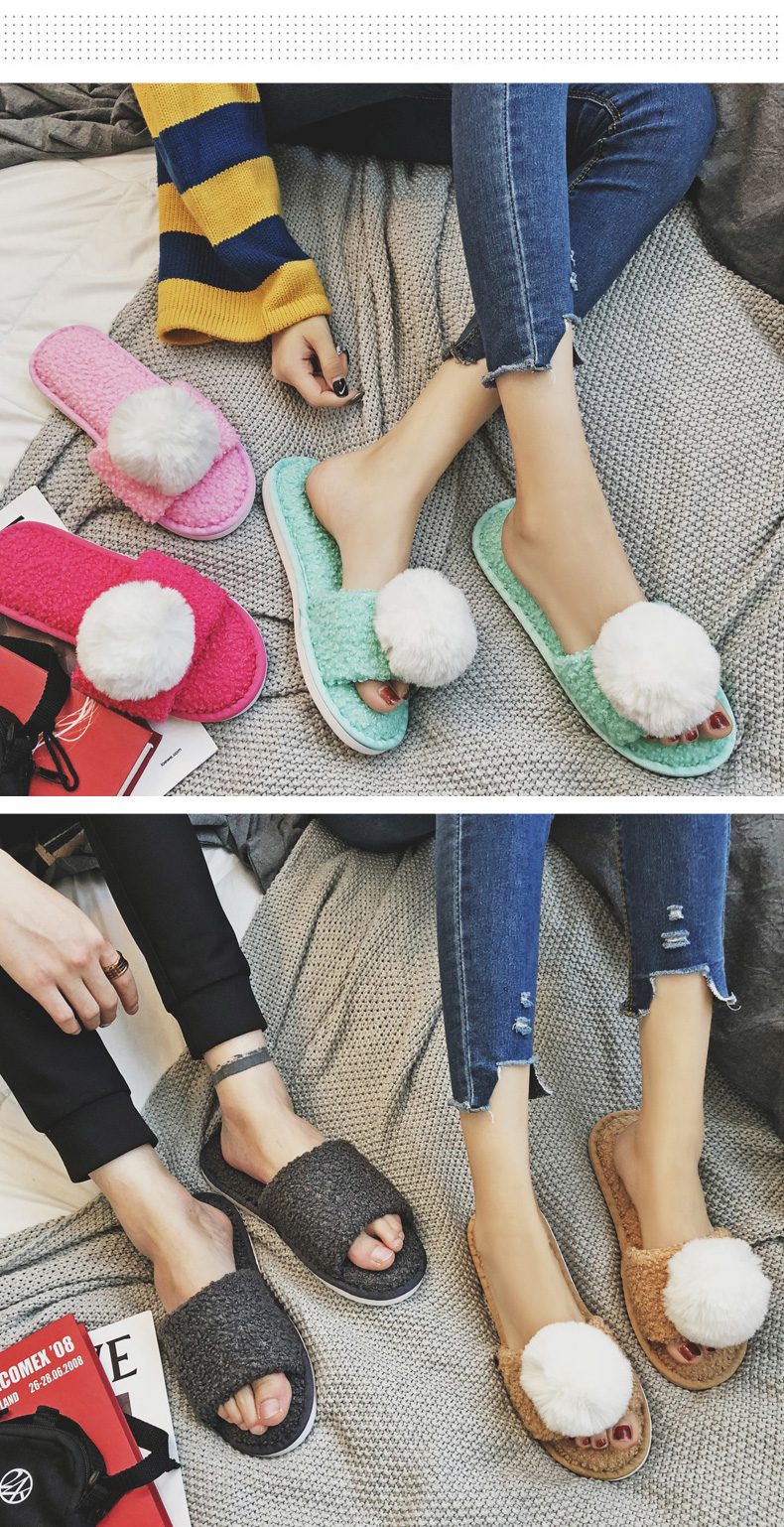 Mùa đông ấm áp đôi nam và nữ túi hoạt hình với chống trượt dễ thương trong nhà tháng dày dép len đáy dép sục nữ