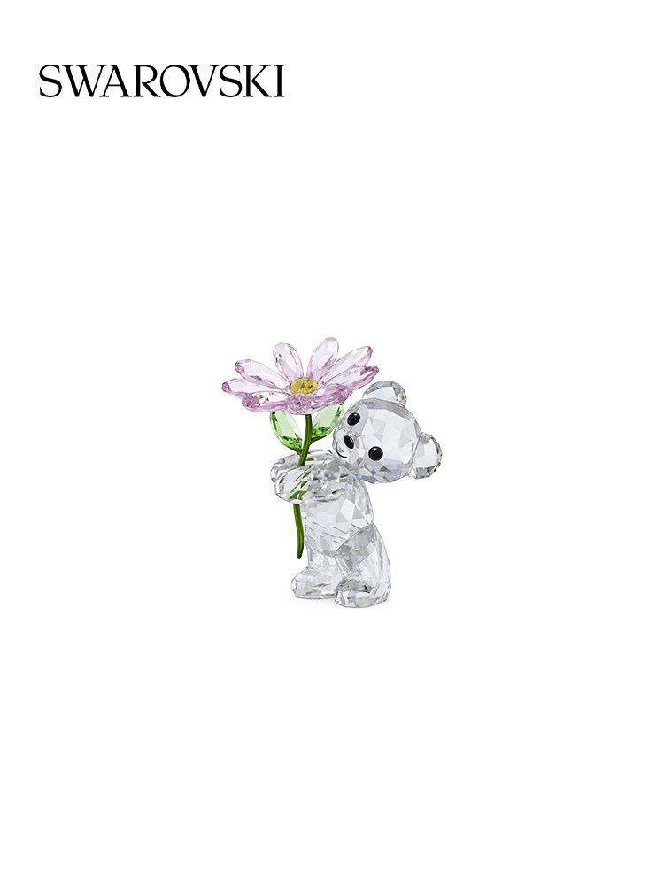 [New Year's Gift] Swarovski Kris Bear Presents Daisy Ornaments for Home Decoration