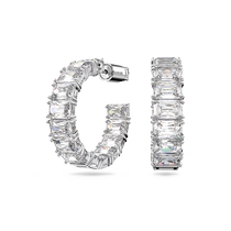 (Same style as this sand) Swarovski Matrix large hoop earrings personalized earrings light luxury and high-end feel