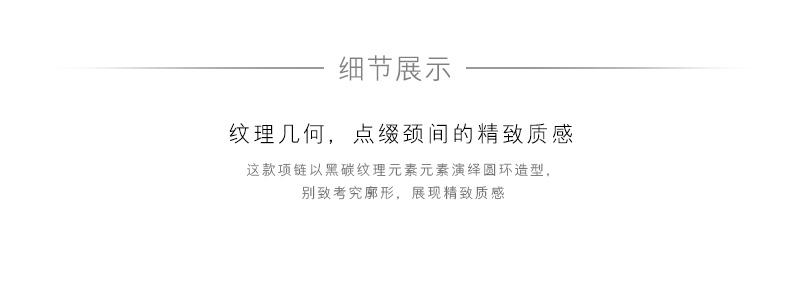 施华洛世奇 ALTO 男士简约几何 圆环吊坠项链 图3