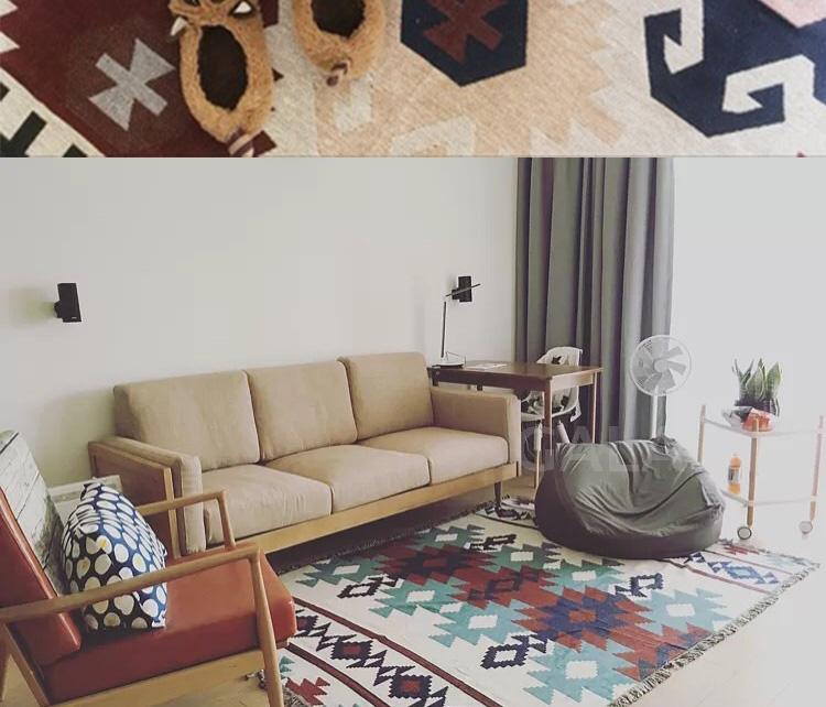 Ins Bắc Âu Tapestry Sofa Chăn Làm dày Tăng Vải Vải Vải Phòng khách Phòng ngủ Trang trí tường thảm treo tường anime