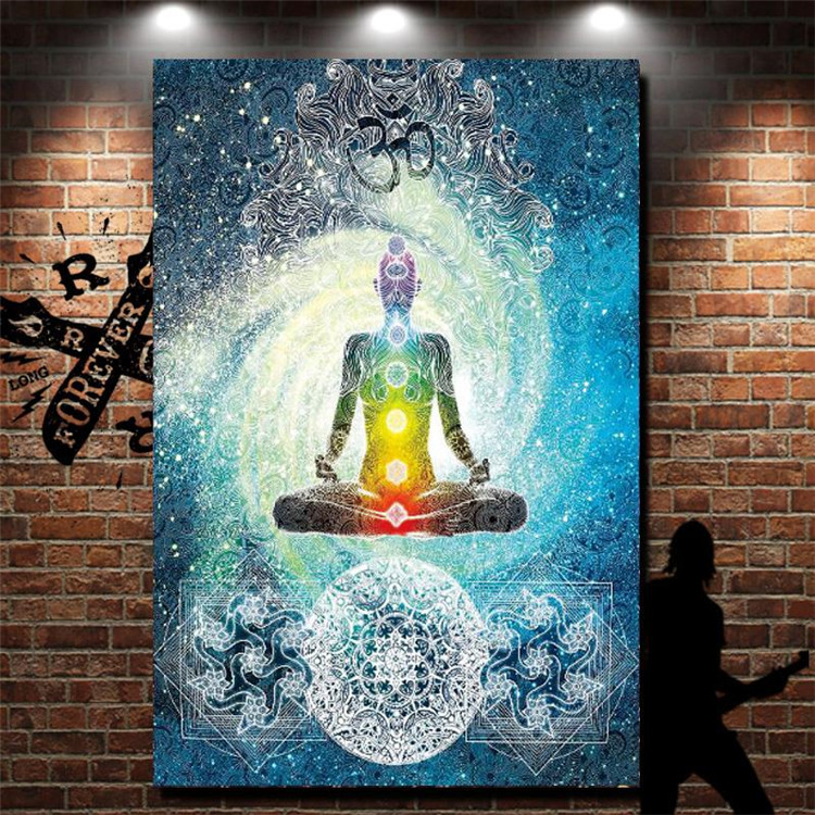 Ấn Độ Yoga Treo tường Trang trí tường Tapestry Tapestry Beach Khăn Nhiếp ảnh Vải thảm treo tường 2m