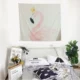 Bắc Âu gió cô gái cây xanh treo trong phòng flamingo nền vải giường tường tấm thảm phòng khách tự làm nhà thảm treo tường cute
