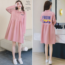 Pregnant women dress spring fashion style Foreign style large size loose skirt top postpartum breastfeeding dress spring women