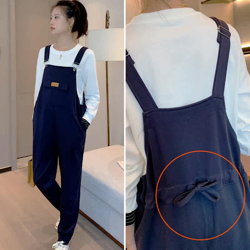 Pregnant Woman Cuddling Bag Pants Autumn Clothing Casual Loose Long Pants Fashion style Spicy Moms Minus Age Sports Pants Spring Autumn Outwear Pants Children