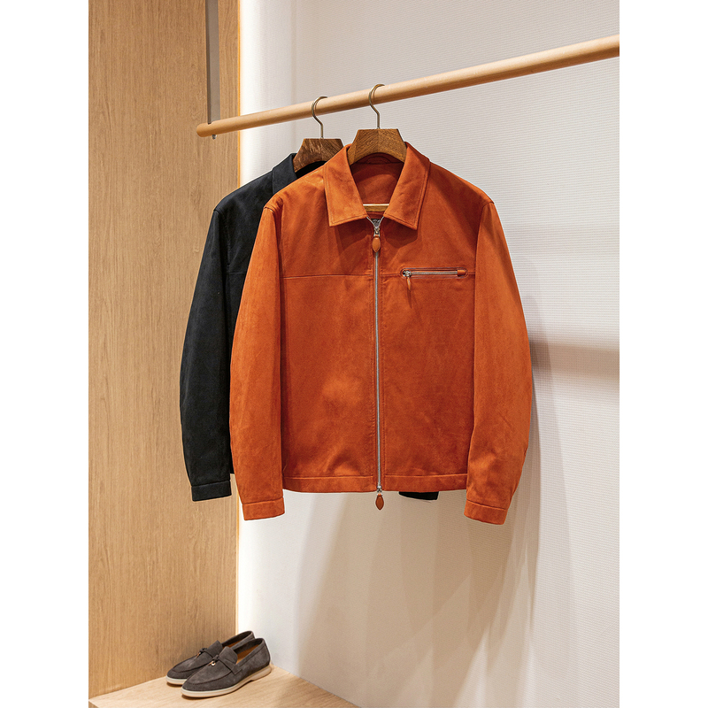 【22000 Ber Version】Custom-Made Suede Fabric Autumn/Winter Old Money Style Men's Casual Lapel Jacket 【22000 Ber Version】Custom-Made Suede Fabric Autumn/Winter Old Money Style Men's Casual Lapel Jacket
