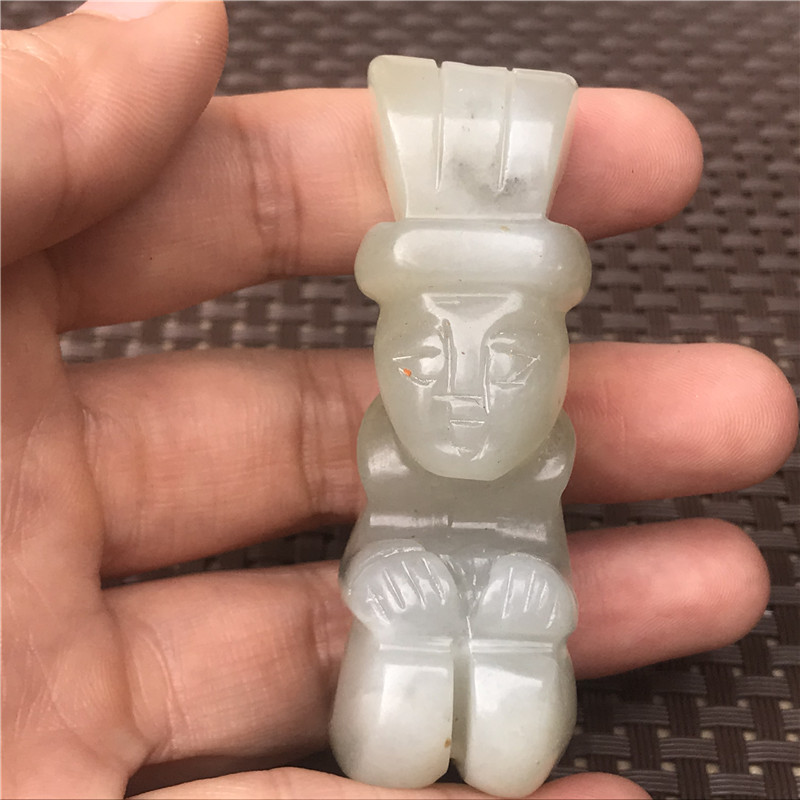 Ancient jade Old jade neck jade carving pendant Antique Xiuyu waist pendant Vintage jade brand gift Antique jade collection