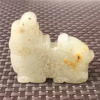 Ancient Jade old Jade neck jade carving pendant antique jade waist drop retro Jade peed brand simple antique jade collection