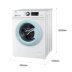 Haier Haier 8 kg KG tự động chuyển đổi tần số trống máy giặt nhỏ ký túc xá EG8012B29WI - May giặt May giặt