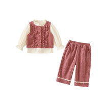 Girls Suits Autumn Clothes 2024 New Childrens Fashionable Little Girls Clothes Baby Casual Three-piece Set Spring and Autumn