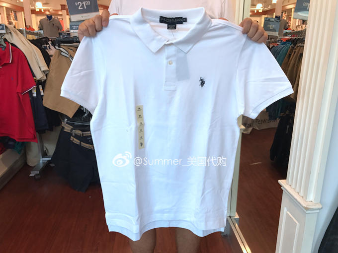 [SummerXu] Hoa Kỳ mua áo thun polo ngắn tay nam Polo Assn nam Mỹ áo thun cotton nam