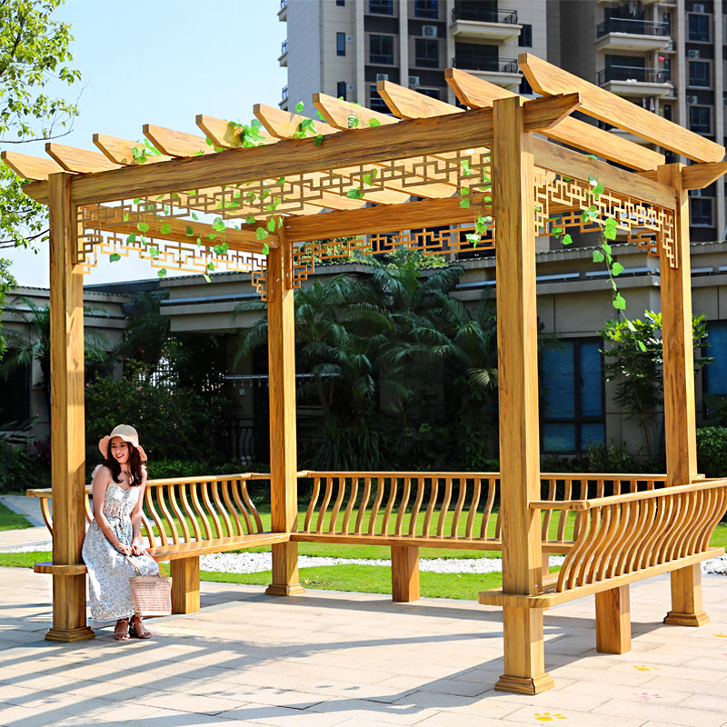 Grapeshelf outdoor shade pavilion aluminum flower rack garden villa climbing vine balcony roof assembly pavilion