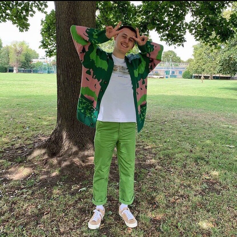 GOLF WANG landscape網紅golfwang綠開衫毛 