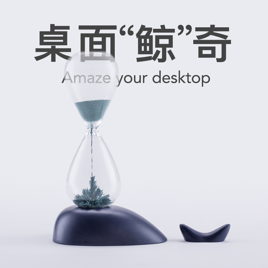 Horse Deer Whale Magnetic Sand Leak Creative Desktop Swing Piece Desk Streaming Sand Birthday 7 New Year's Office Decoration