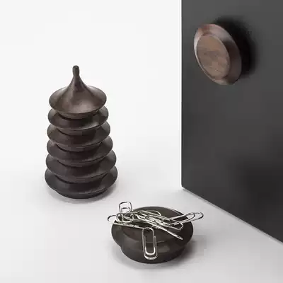 Red Deer pagoda refrigerator stickers Ebony suction magnet 7-piece three-dimensional creative decoration