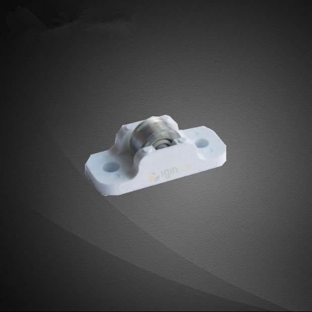 Plastic steel doors and windows 88 light plastic PVC single translation push-pull ground sliding track waterproof moisture break stainless roller