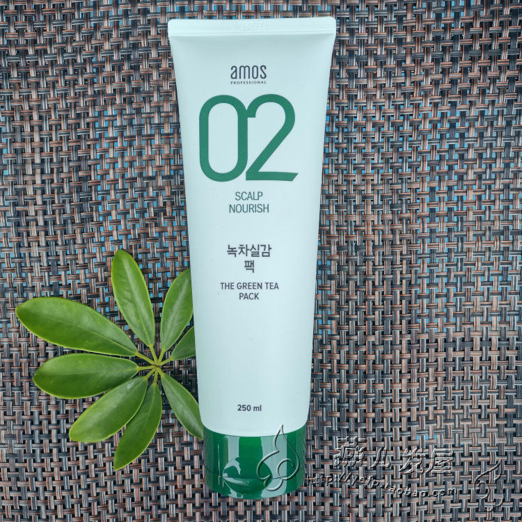 Duty-free shop new South Korean amos love Mel 02 Green tea anti-hair moisturizing Moisturizing Nutrition Hair film deep care solid hair