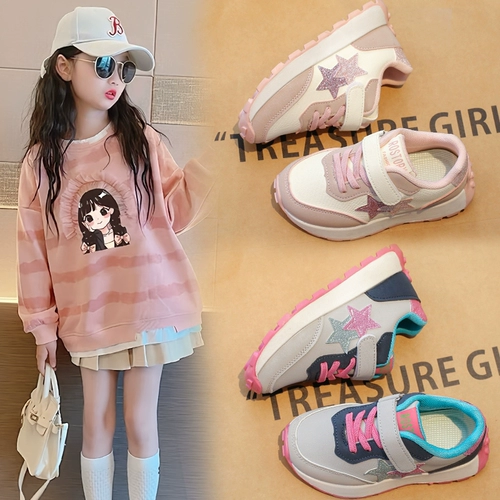 Низкие кроссовки, детская спортивная обувь для девочек, белая обувь для отдыха, мягкая подошва