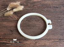 Cross-stitch embroidery tool off-white round resin embroidery studio hoop embroidery stretcher diameter 12CM