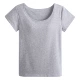 Lycra cotton BRA-t vest nhà đồ ngủ yoga phụ nữ với áo ngực miễn phí áo ngực cup một nửa áo thun tay ngắn