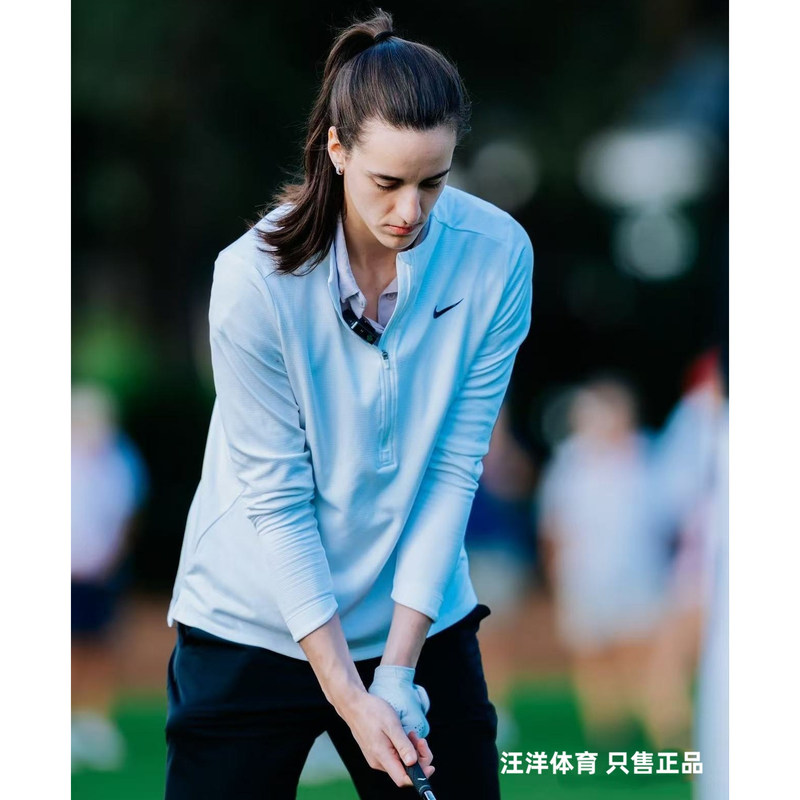 Nike Dri-Fit Golf Quick-Drying Running Marathon Women's Half-Zip Long-Sleeved T-Shirt Hf6587